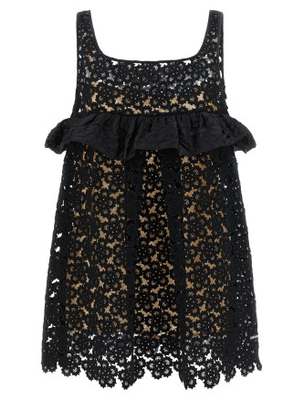 Мини MIU Macramé dress