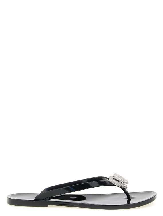 Шлепанцы MACH & MACH 'Double Heart' (SS26S088805GUMBLK) #1