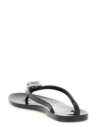 Шлепанцы MACH & MACH 'Double Heart' (SS26S088805GUMBLK) #