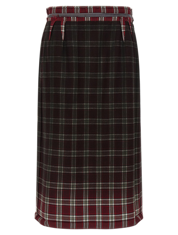 Миди MAISON MARGIELA Check skirt (S51ME0053M35710001F) #1