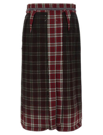 Миди MAISON MARGIELA Check skirt (S51ME0053M35710001F) #
