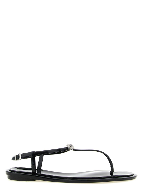 Плоские сандалии MACH & MACH 'Double Bow' (SS26S114205GUMBLK) #1