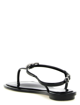 Плоские сандалии MACH & MACH 'Double Bow' (SS26S114205GUMBLK) #