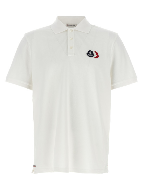 Поло MONCLER Tricolor logo patch polo shirt (L10918A0003089A16034) #1