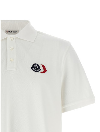 Поло MONCLER Tricolor logo patch polo shirt (L10918A0003089A16034) #