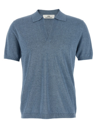 Поло RIVIERA PROJECT Open collar polo shirt