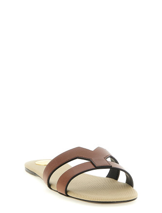 Шлепанцы SAINT LAURENT 'Mabrouka' (867777DWE006036) #