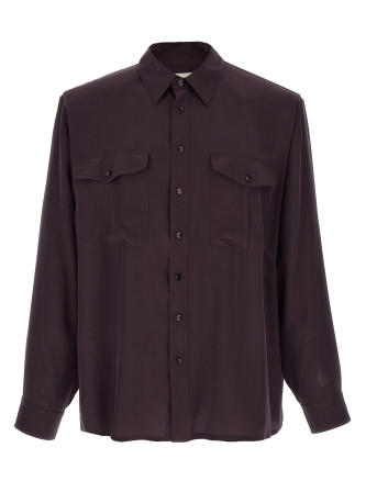 Көйлек, блузка SAINT LAURENT Viscose and silk shirt