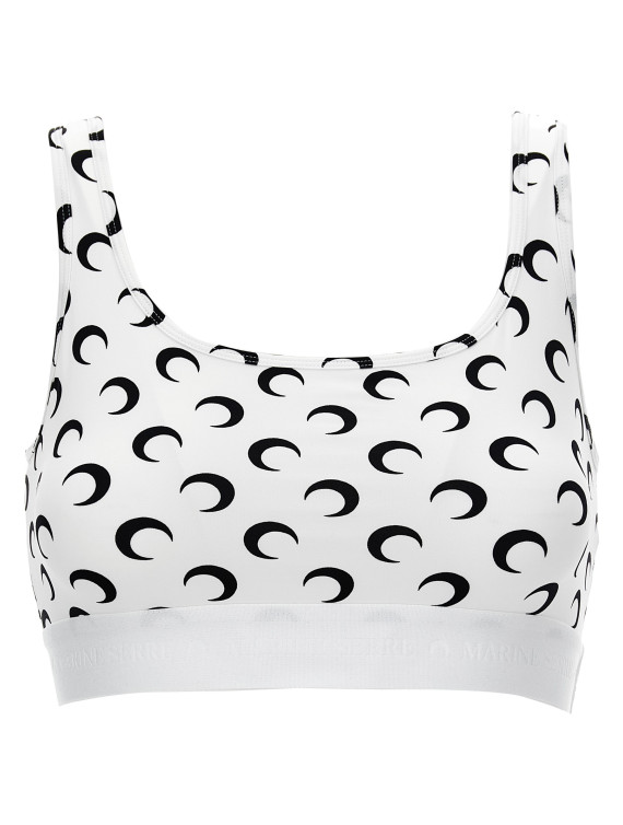 Спортивный бюстгальтер MARINE SERRE 'Moon' (WUW055BCJER0001WH00) #1