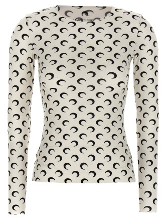 Футболка MARINE SERRE 'Moon Printed Jersey Second Skin'