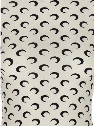 Футболка MARINE SERRE 'Moon Printed Jersey Second Skin' (WTS006ACJER0001WH00) #