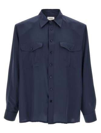 Viscose and silk shirt