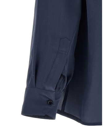 Рубашка, блузка SAINT LAURENT Viscose and silk shirt (854249Y2N494812) #