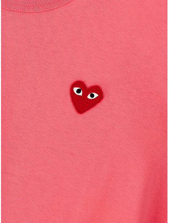 Футболка COMME DES GARÇONS PLAY Logo patch t-shirt (AXT2723) #