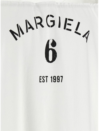 Футболка MM6 MAISON MARGIELA Tulle insert t-shirt (S62GD0213M20108101) #