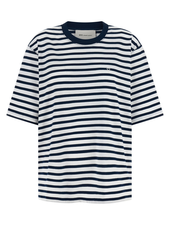 Футболка AMI PARIS Marinière t-shirt (UTS374JE0210A044) #1
