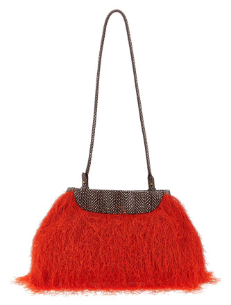 Клатч DRIES VAN NOTEN Fringed clutch