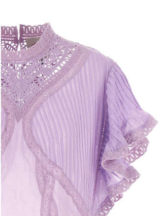 Рубашка, блузка FARM RIO Openwork detail blouse (348380L0018) #