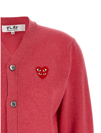 Свитер, кардиган COMME DES GARÇONS PLAY 'Double Red Emblem' (AXN0764) #
