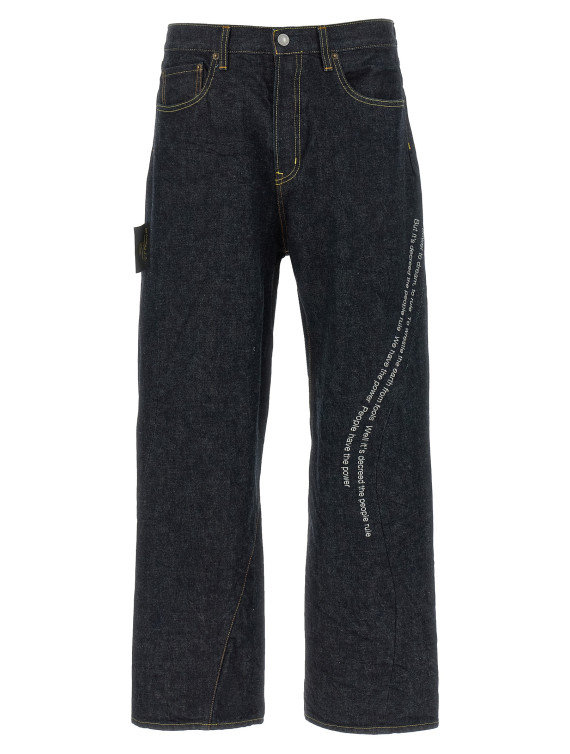 Джинсы UNDERCOVER 'People Have the Power' (UC1F45062INDIGO) #1