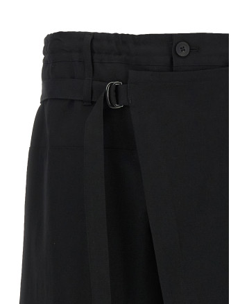 Брюки YOHJI YAMAMOTO 'Standard Wrap' (HKP08100BLACK2) #