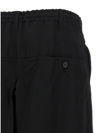 Брюки YOHJI YAMAMOTO 'Standard Wrap' (HKP08100BLACK2) #