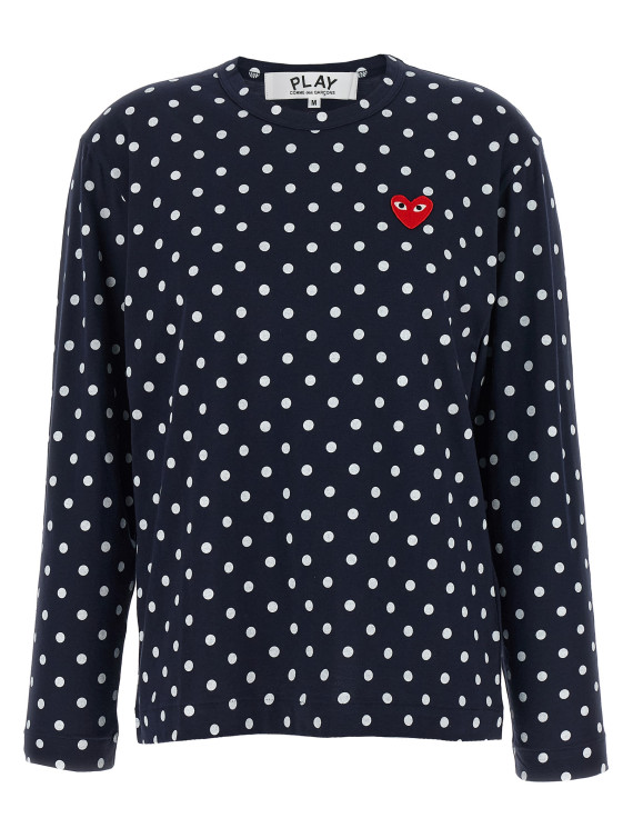 Футболка COMME DES GARÇONS PLAY 'Red Emblem' (AXT1662) #1