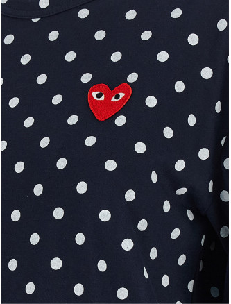 Футболка COMME DES GARÇONS PLAY 'Red Emblem' (AXT1662) #