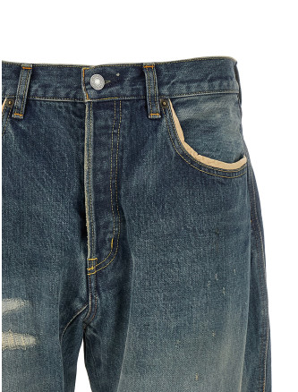 Джинсы UNDERCOVER Embroidery jeans (UC1F45031INDIGO) #