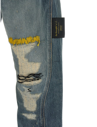 Джинсы UNDERCOVER Embroidery jeans (UC1F45031INDIGO) #