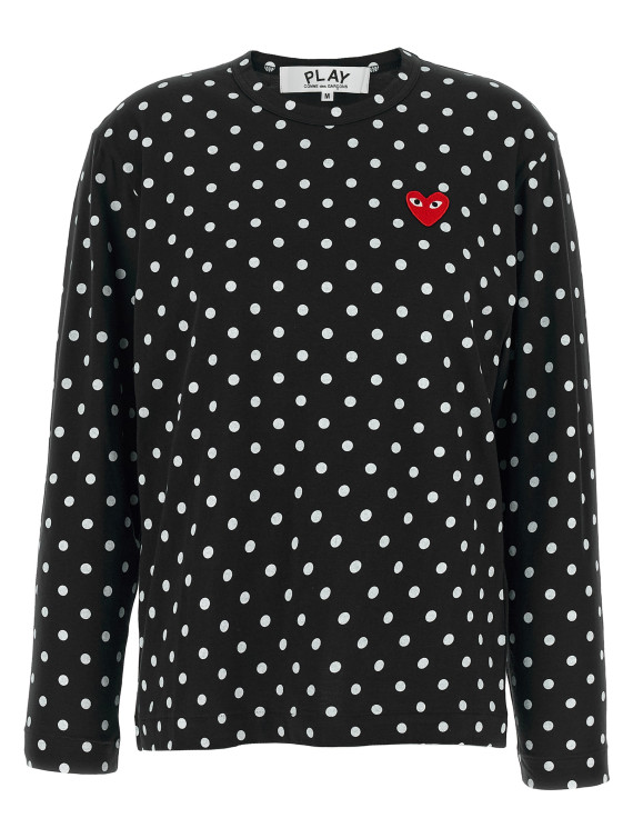 Футболка COMME DES GARÇONS PLAY 'Red Emblem' (AXT1661) #1