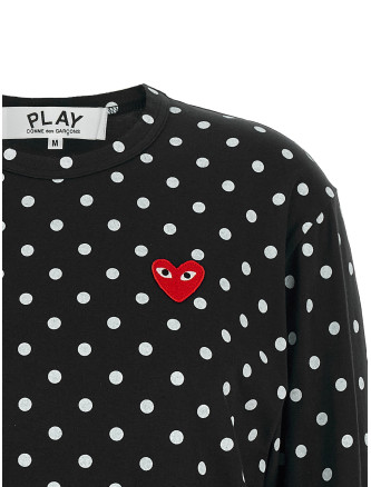 Футболка COMME DES GARÇONS PLAY 'Red Emblem' (AXT1661) #