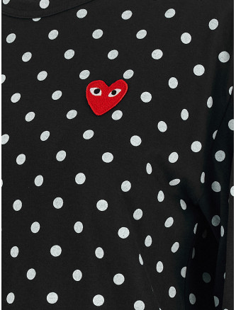 Футболка COMME DES GARÇONS PLAY 'Red Emblem' (AXT1661) #