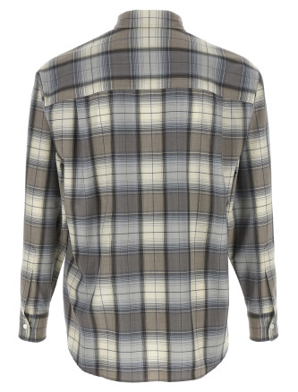 Рубашка, блузка AURALEE Check Shirt (A26SS01LCBLUEGRAYCHECK) #