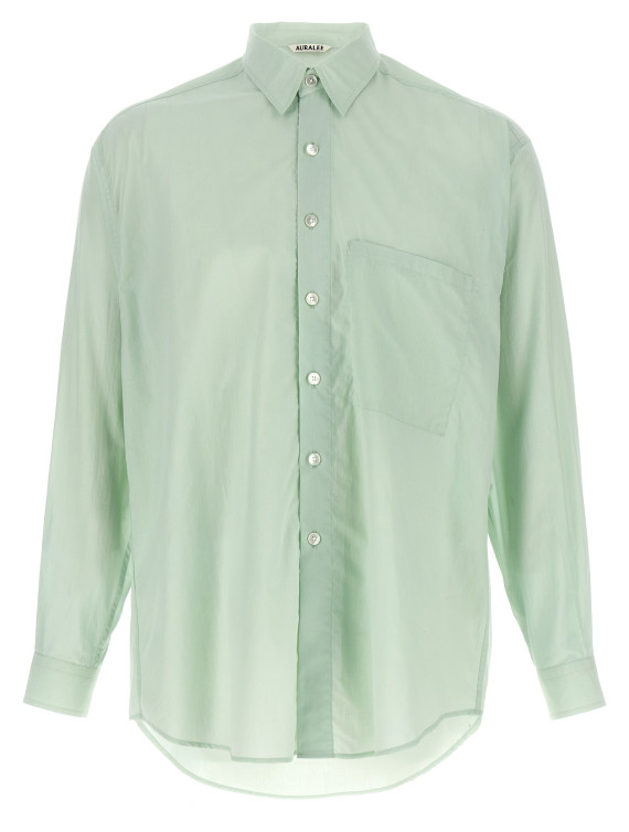 Рубашка, блузка AURALEE Cotton shirt (A26SS02CLPALEBLUE) #1