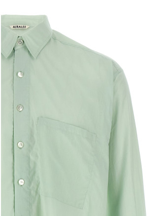 Рубашка, блузка AURALEE Cotton shirt (A26SS02CLPALEBLUE) #