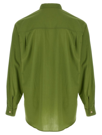 Рубашка, блузка AURALEE Cotton shirt (A26SS02CLDUSTYGREEN) #