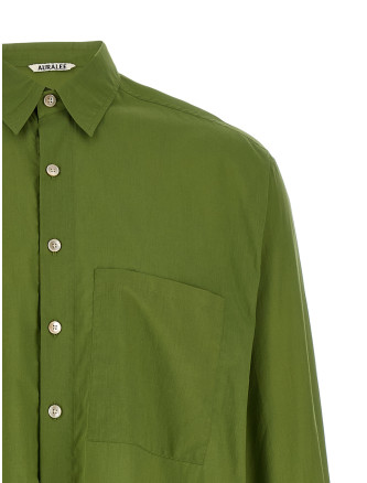 Рубашка, блузка AURALEE Cotton shirt (A26SS02CLDUSTYGREEN) #