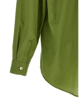 Рубашка, блузка AURALEE Cotton shirt (A26SS02CLDUSTYGREEN) #