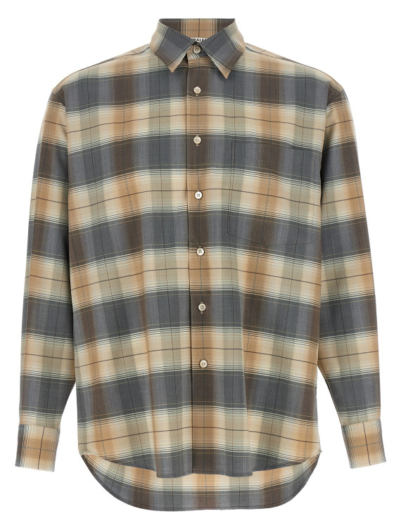 Рубашка, блузка AURALEE Check Shirt (A26SS01LCLIGHTBROWNCHECK) #1