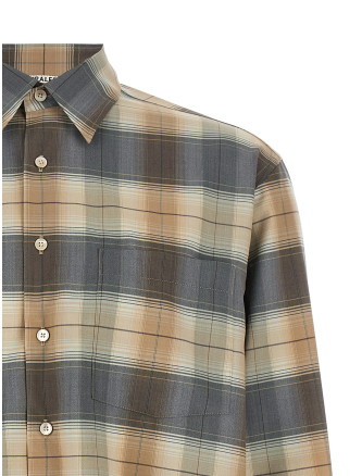 Рубашка, блузка AURALEE Check Shirt (A26SS01LCLIGHTBROWNCHECK) #