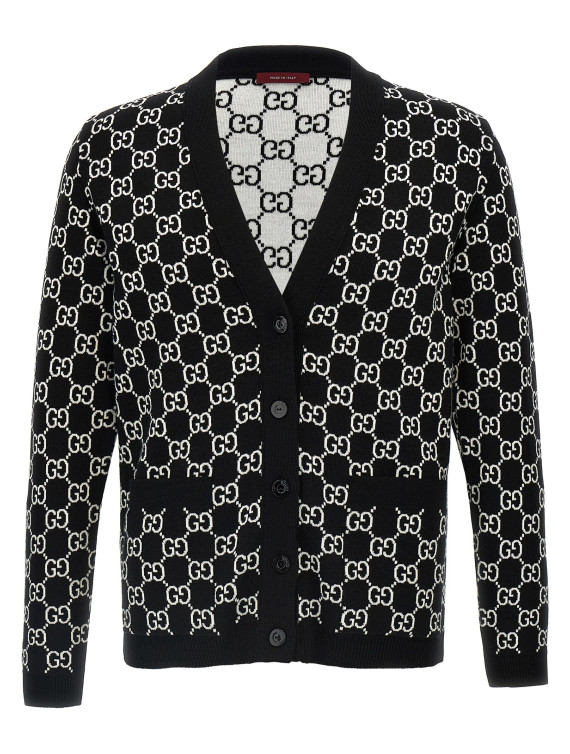 Свитер, кардиган GUCCI GG reversible cardigan (798157XKEJP1070) #1