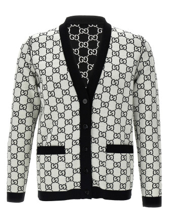 Свитер, кардиган GUCCI GG reversible cardigan (798157XKEJP1070) #