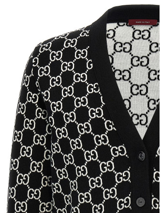 Свитер, кардиган GUCCI GG reversible cardigan (798157XKEJP1070) #