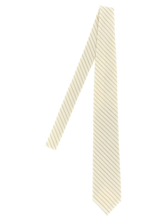 Галстук, папильон AURALEE Striped tie (A26ST03WWIVORYWHITESTRIPE) #1