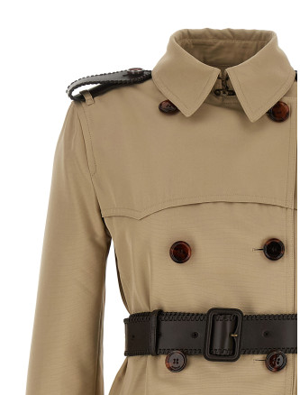 Пальто, тренч BURBERRY 'Foxfield' (8126448OATMEALBEIGE) #