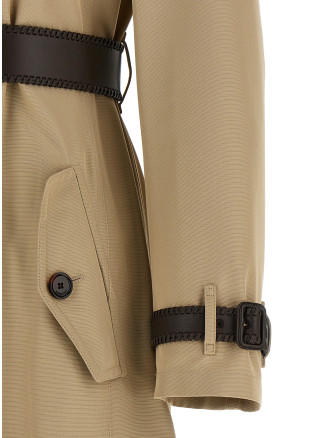 Пальто, тренч BURBERRY 'Foxfield' (8126448OATMEALBEIGE) #