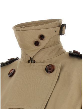Пальто, тренч BURBERRY 'Foxfield' (8126448OATMEALBEIGE) #