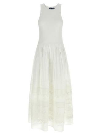 Lace insert dress