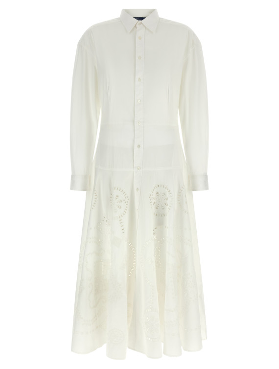 Миди POLO RALPH LAUREN Openwork embroidery dress (211A12925001) #1